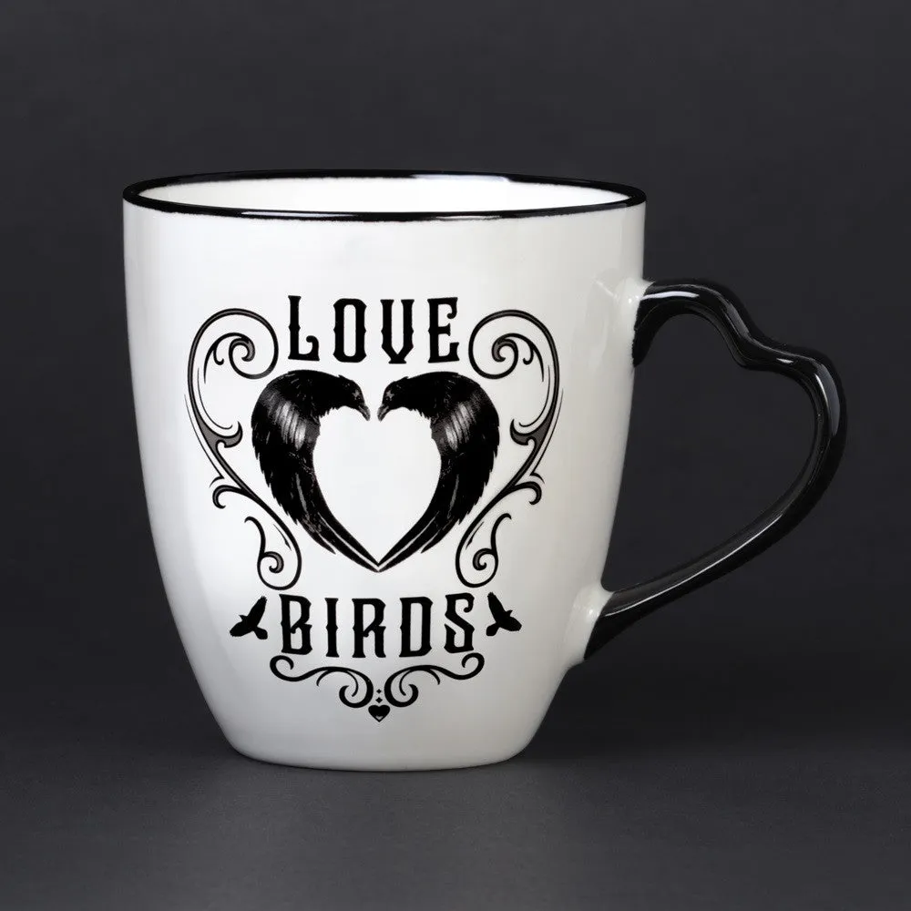 12 oz Ceramic Mug Set - Love Birds