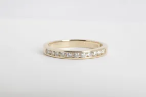 14k Yellow Gold 0.33ctw Diamond Anniversary Band Size 5.8 (2.25g)