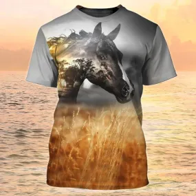 3D All Over Print Horse Shirt, Horse Tshirt Men Women, Gift For Horse Lovers