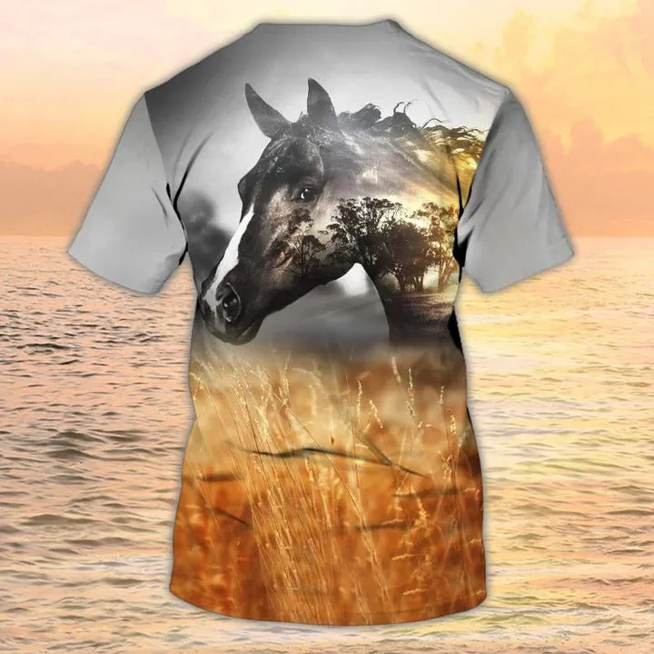 3D All Over Print Horse Shirt, Horse Tshirt Men Women, Gift For Horse Lovers