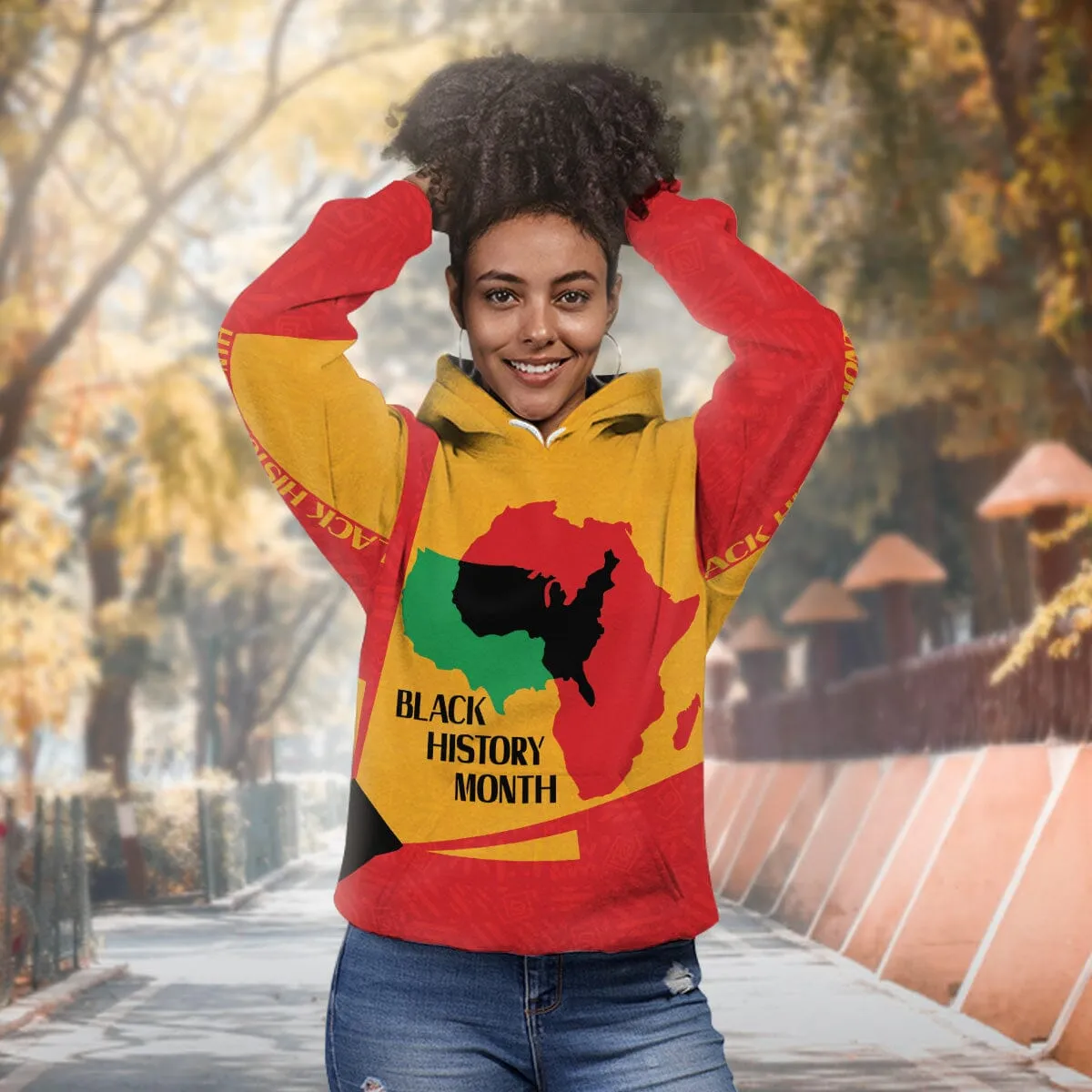 African American Black History Month All-over Hoodie