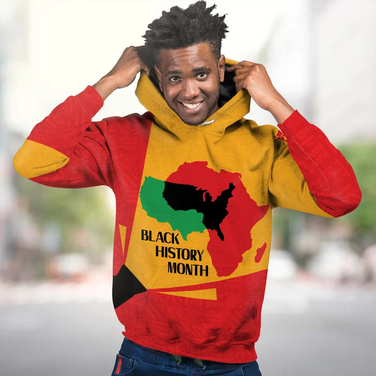 African American Black History Month All-over Hoodie