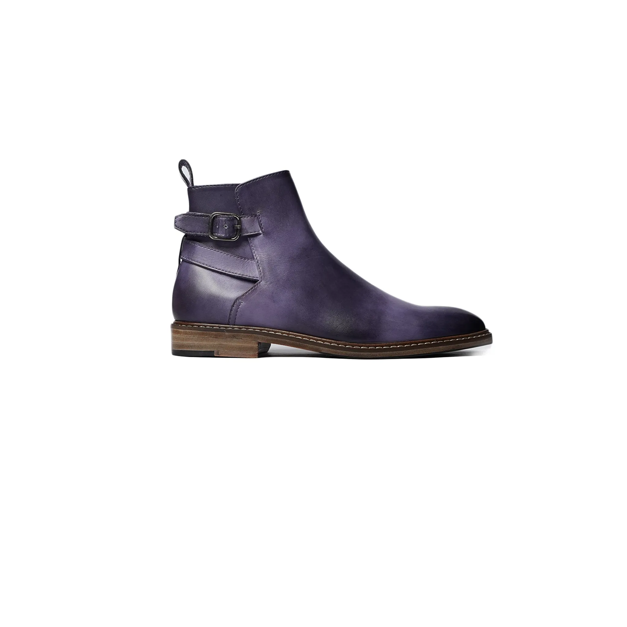 Alejo - Kid's Purple and Lavender Patina Calf Leather Jodhpur Boot (5-12 Years Old)