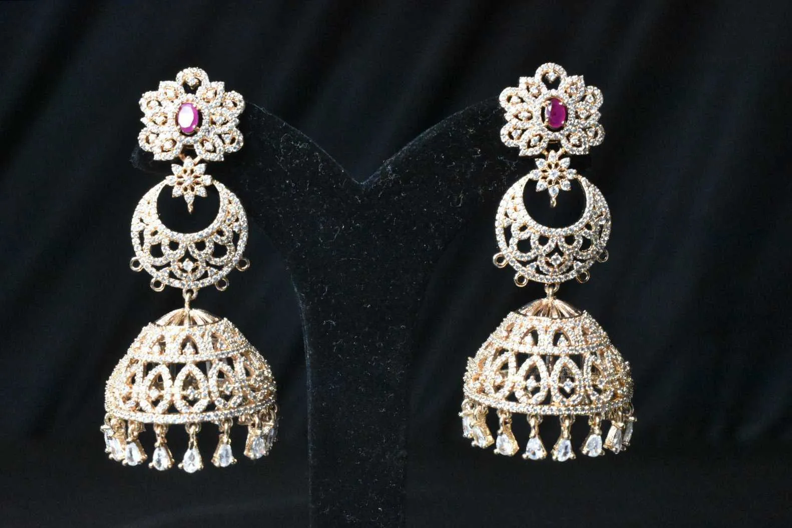 American Diamonds Jhumka