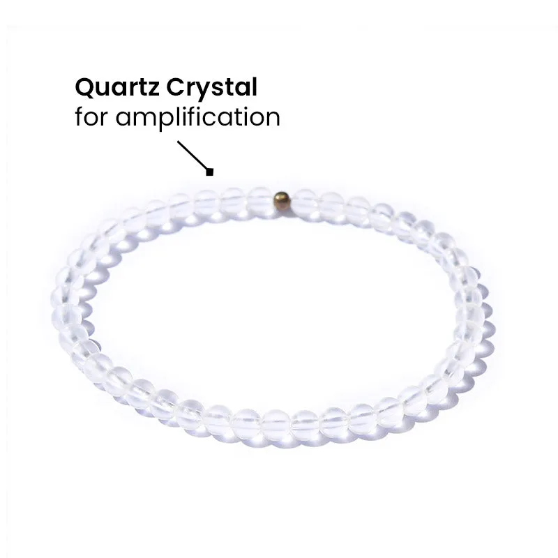 Amplification Matte Quartz Crystal  Bracelet