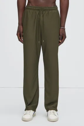 Archway Pleated Pants - Olive