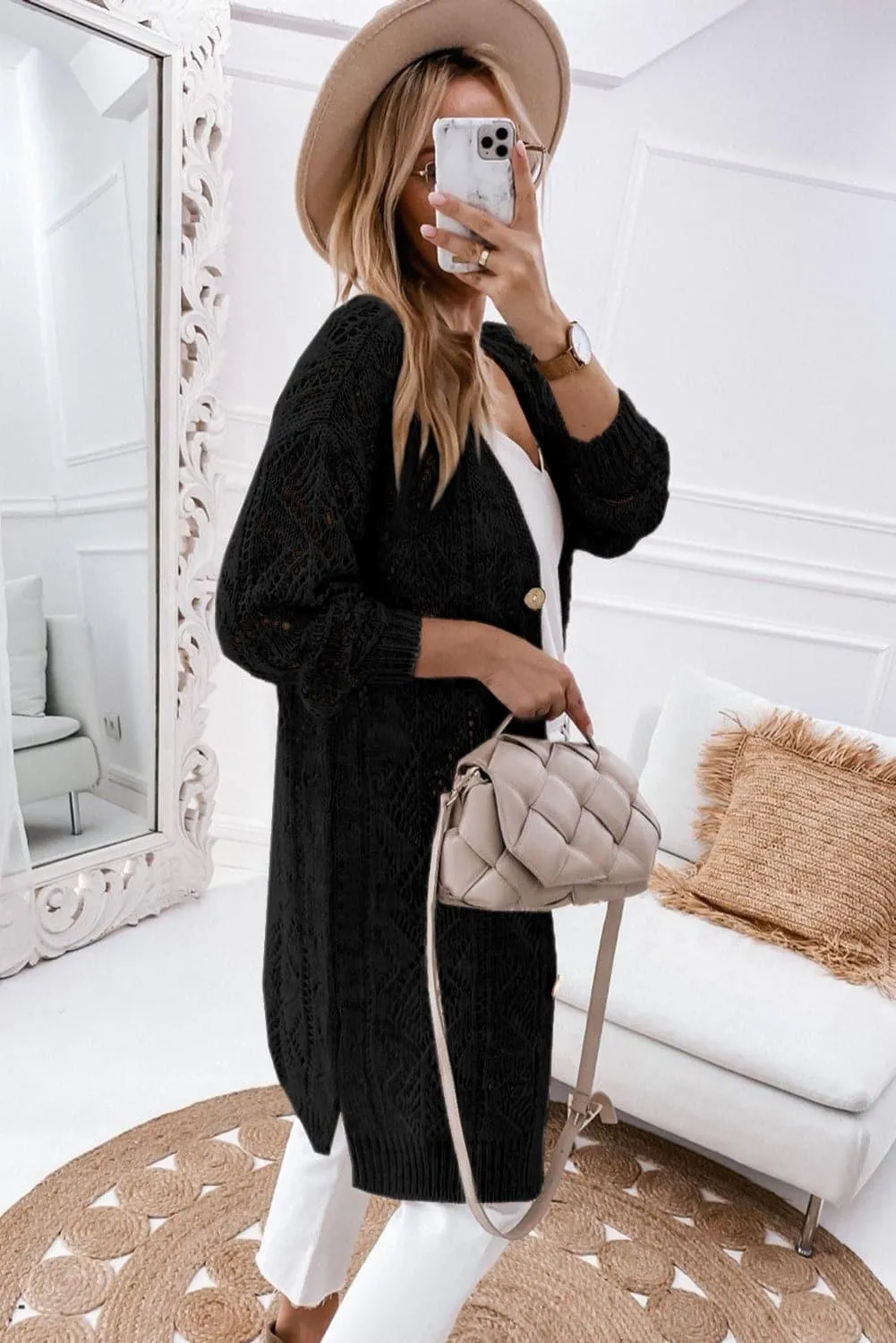 Aria V-Neck Long Sleeve Cardigan, 3 Colors