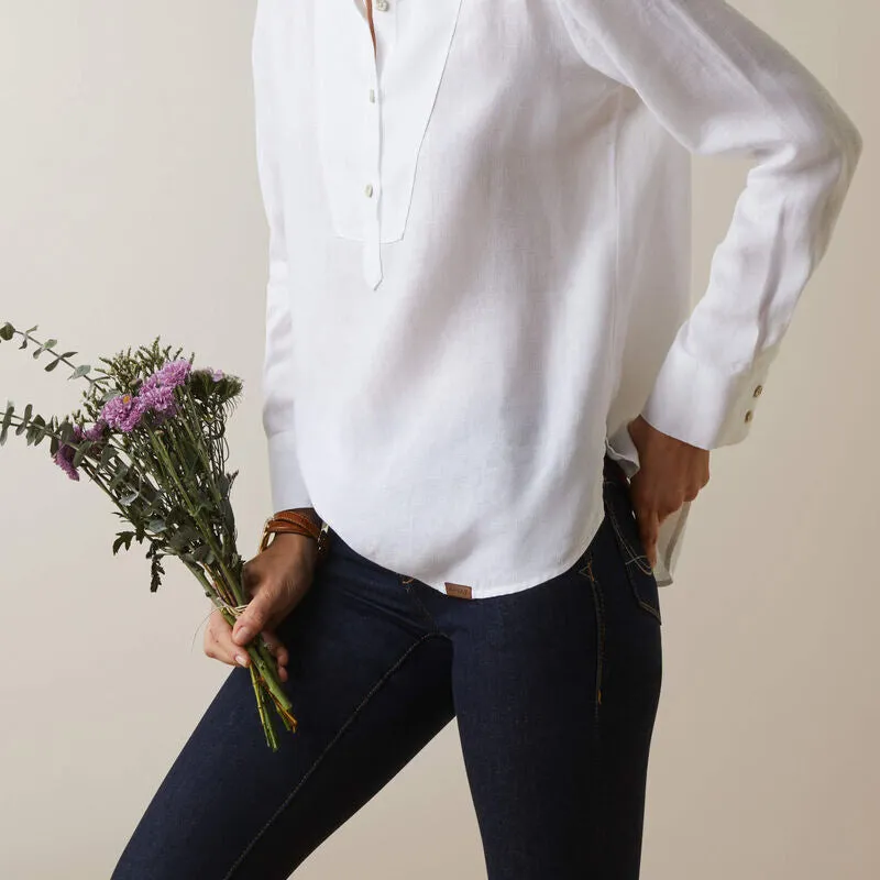 Ariat Ladies Cazadero Blouse White