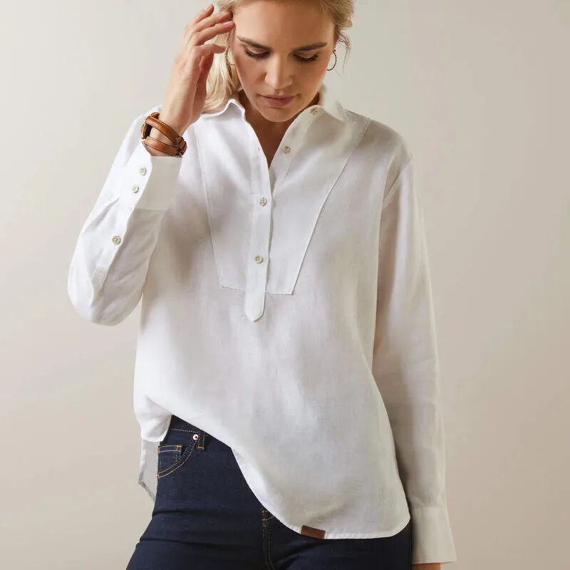 Ariat Ladies Cazadero Blouse White