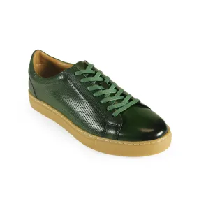 Azor La Mode Phoenix Leather Trainers Green