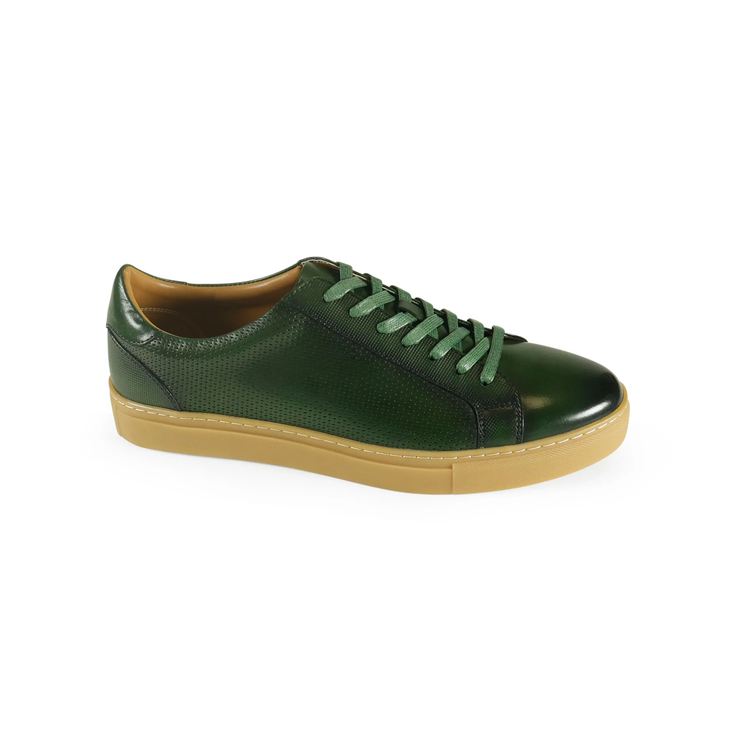 Azor La Mode Phoenix Leather Trainers Green