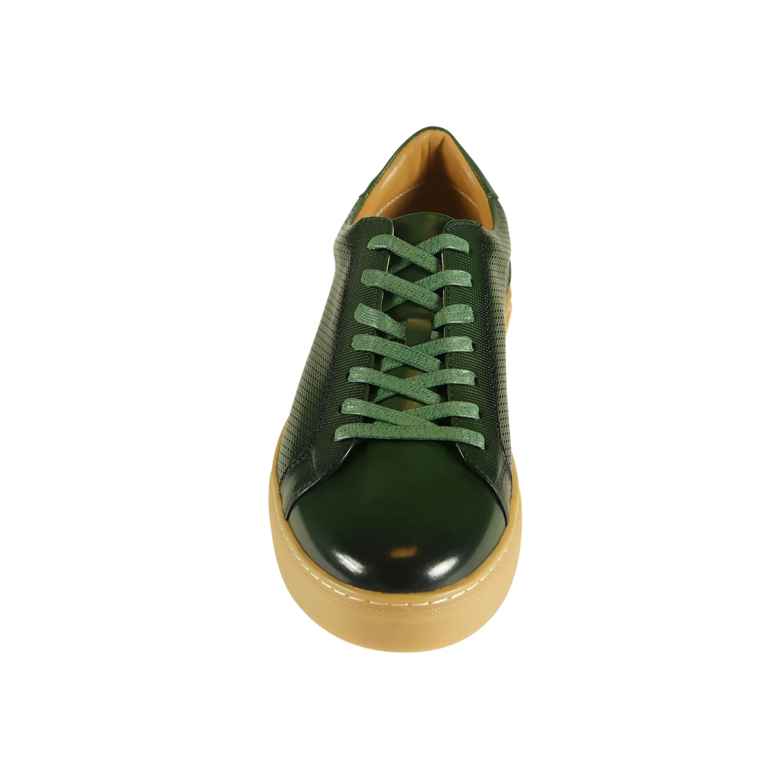 Azor La Mode Phoenix Leather Trainers Green