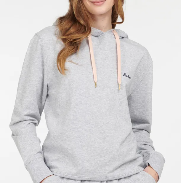 Barbour Lottie Lounge Hoody - Light Grey Marl