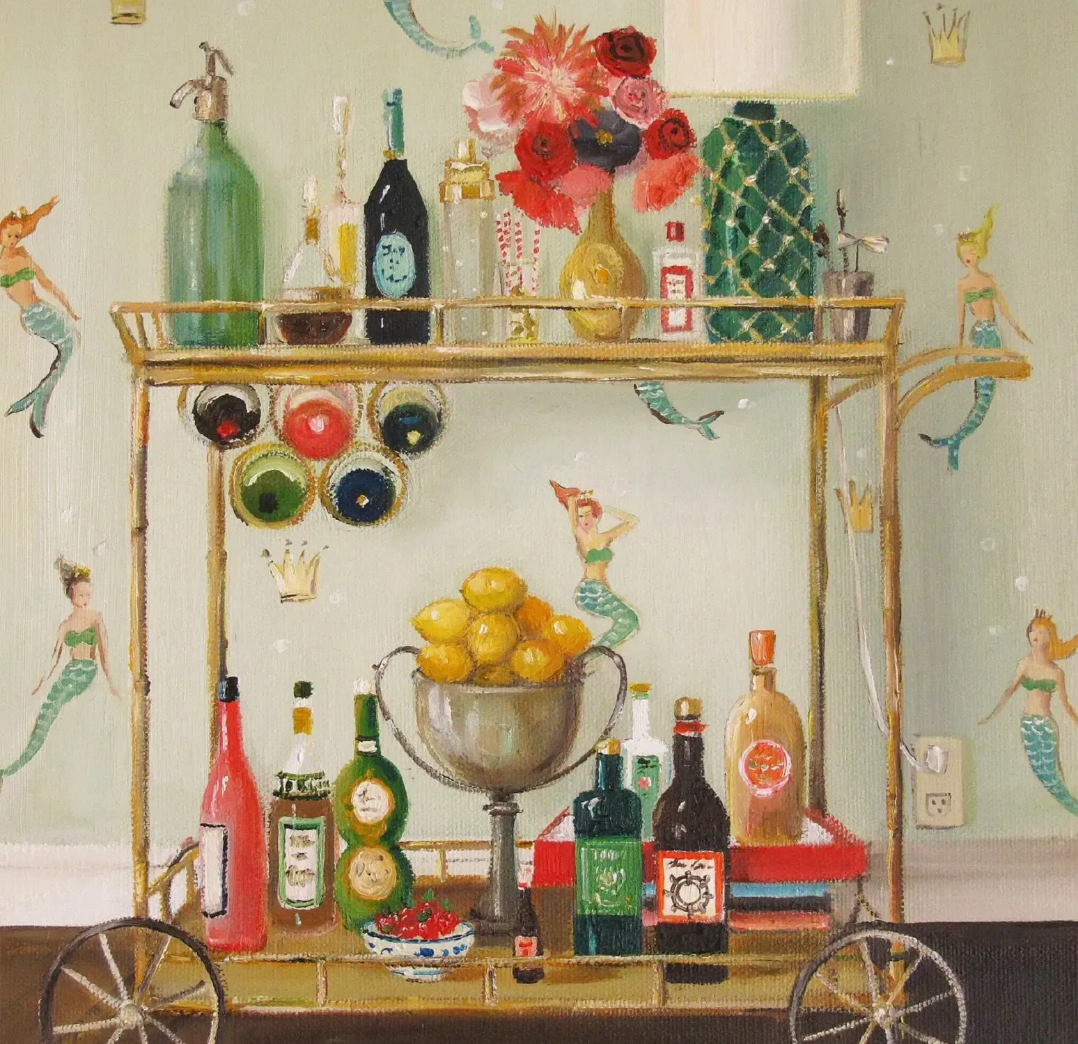 Barmaids Art Print by Janet Hill