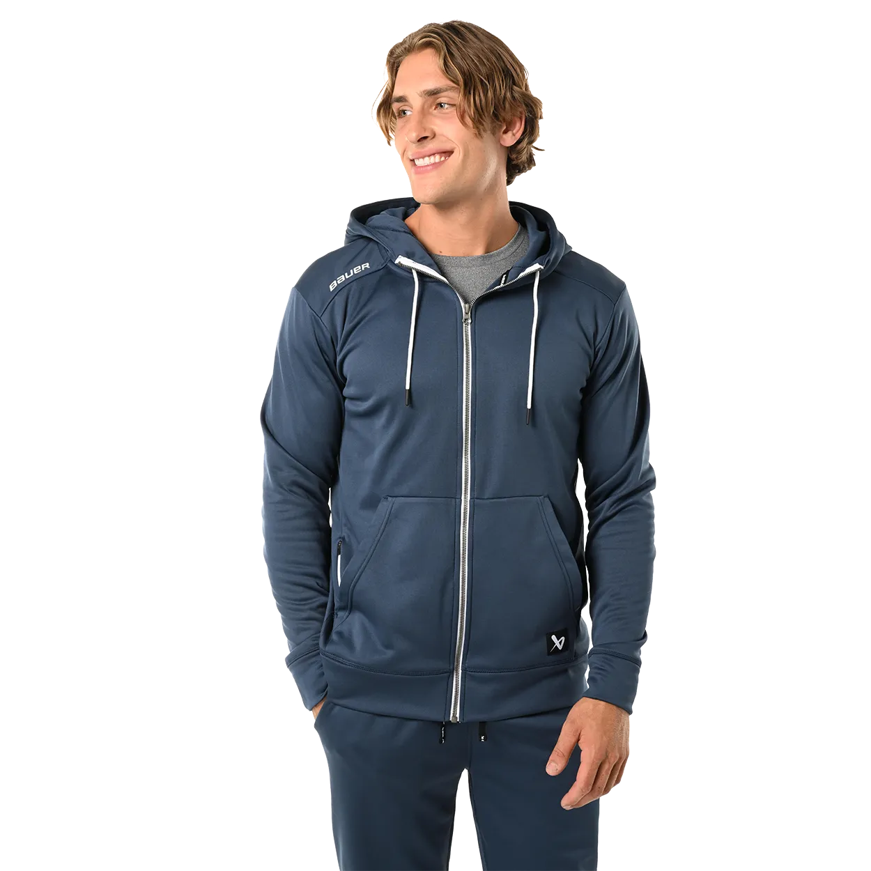 BAUER TEAM FLEECE ZIP HOODIE SENIOR