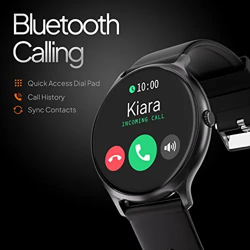 BlackTree Ultra Bluetooth Calling Smartwatch, AI Voice Assistant, (Black)