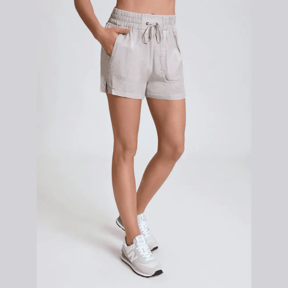 Blanc Noir Phoenix Tencel Shorts in Clay