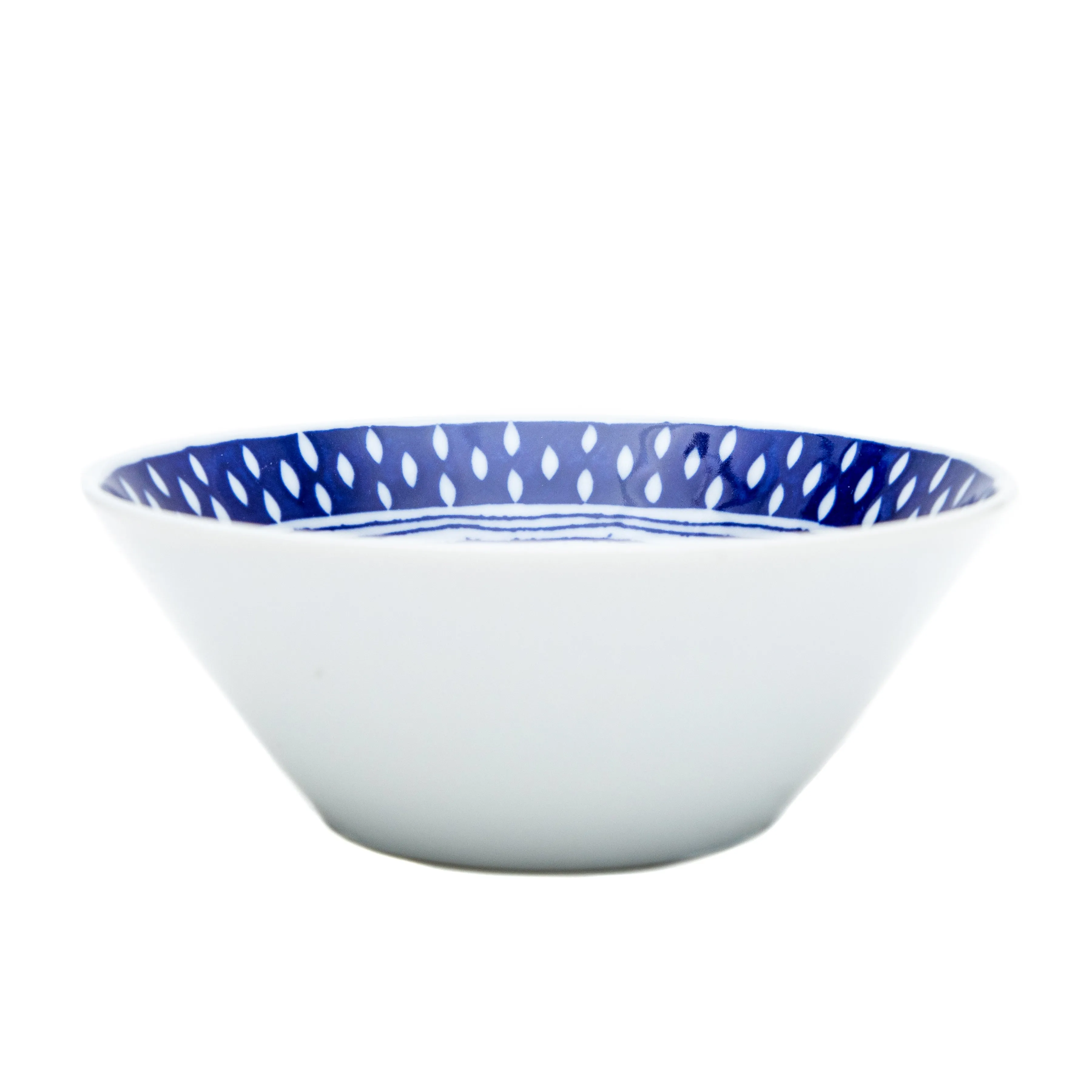 Blue Dew Drops Porcelain Bowl