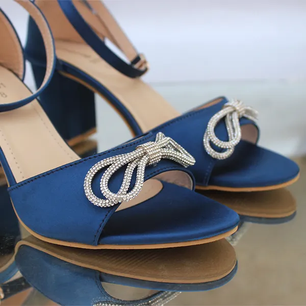 Blue Heel Sandal for women