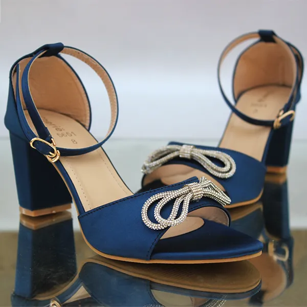 Blue Heel Sandal for women