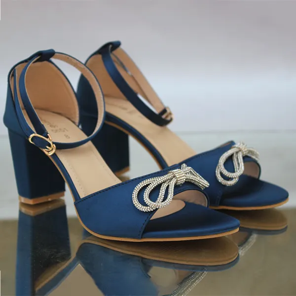 Blue Heel Sandal for women