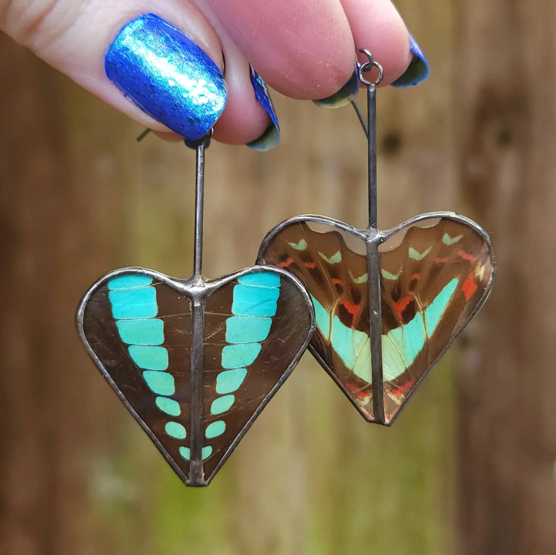 Bluebottle Butterfly Heart Variations Earrings - Wholesale