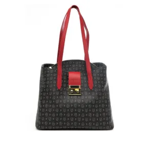 Borsa Donna a Spalla POLLINI linea Heritage Logo Classic Nero e Lacca