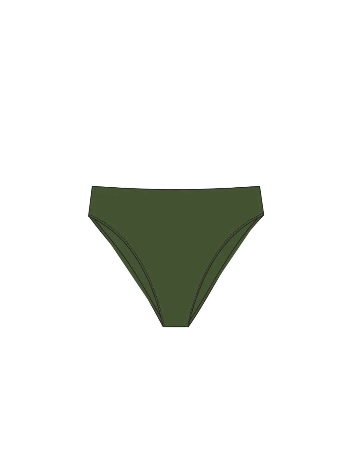 BS Swimwear Khaki High Waist Bottom