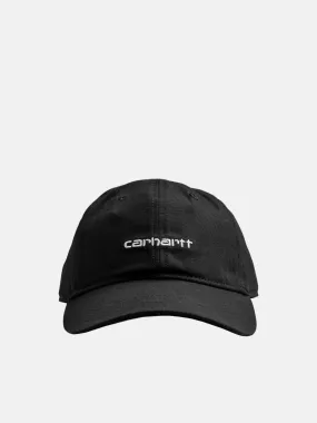 Carhartt Canvas Script Cap - Black / White