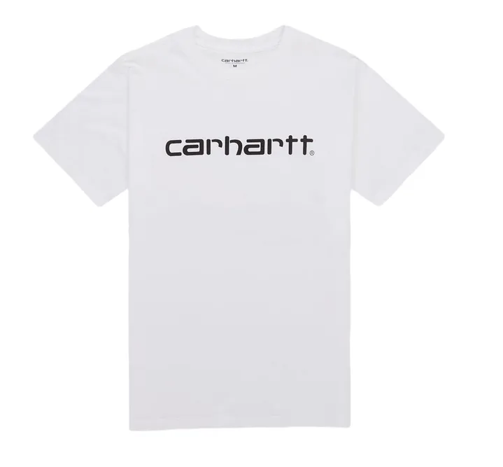 Carhartt Men's Short Sleeve T-shirt S/S Script I031047 00A white