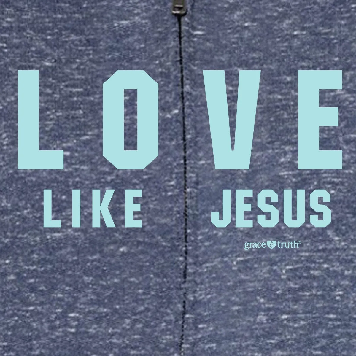 Cherished Girl Grace & Truth Love Like Jesus Christian Long Sleeve Hoodie T-Shirt