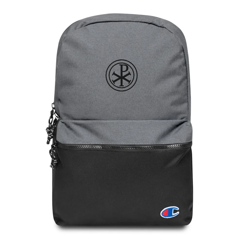 Chi-Rho Catholic Backpack, Champion