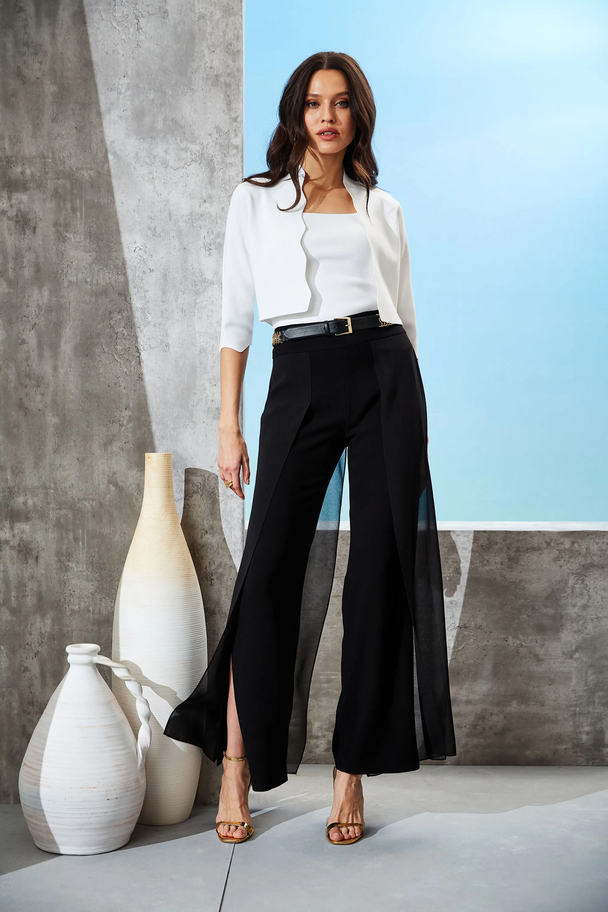 Chiffon Panel Pant