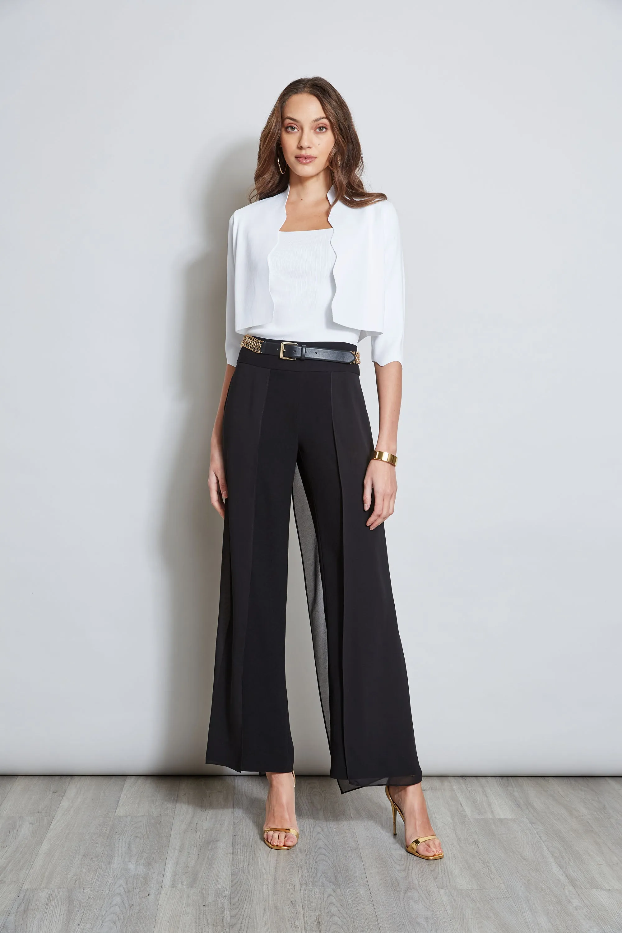 Chiffon Panel Pant