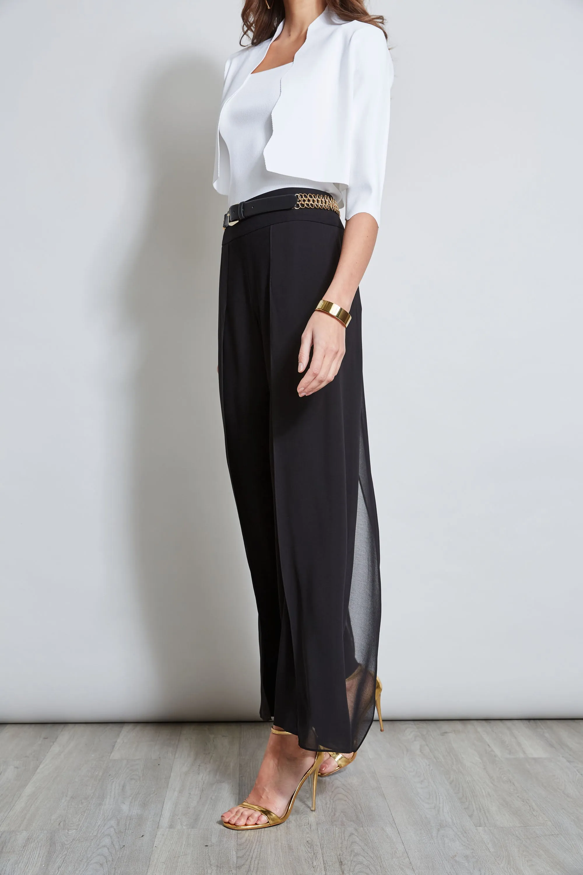 Chiffon Panel Pant