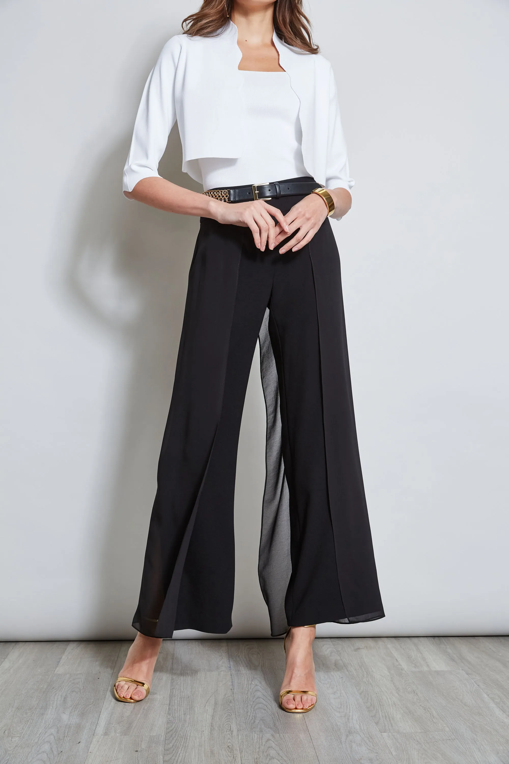 Chiffon Panel Pant