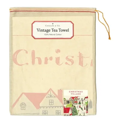  Christmas Village  Tea Towel