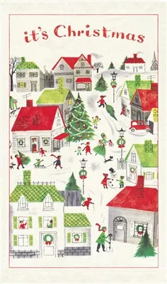  Christmas Village  Tea Towel