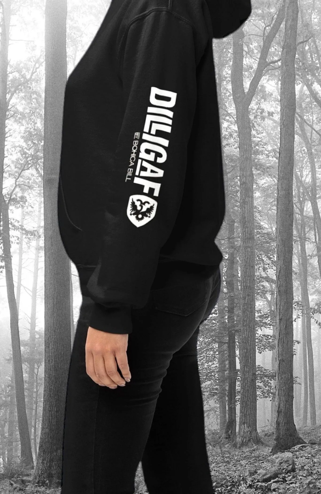 Classic Dilligaf Zip Up Hoody