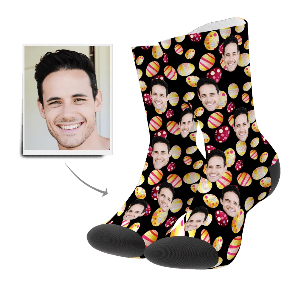 Color Easter Egg Customizedize Face Socks