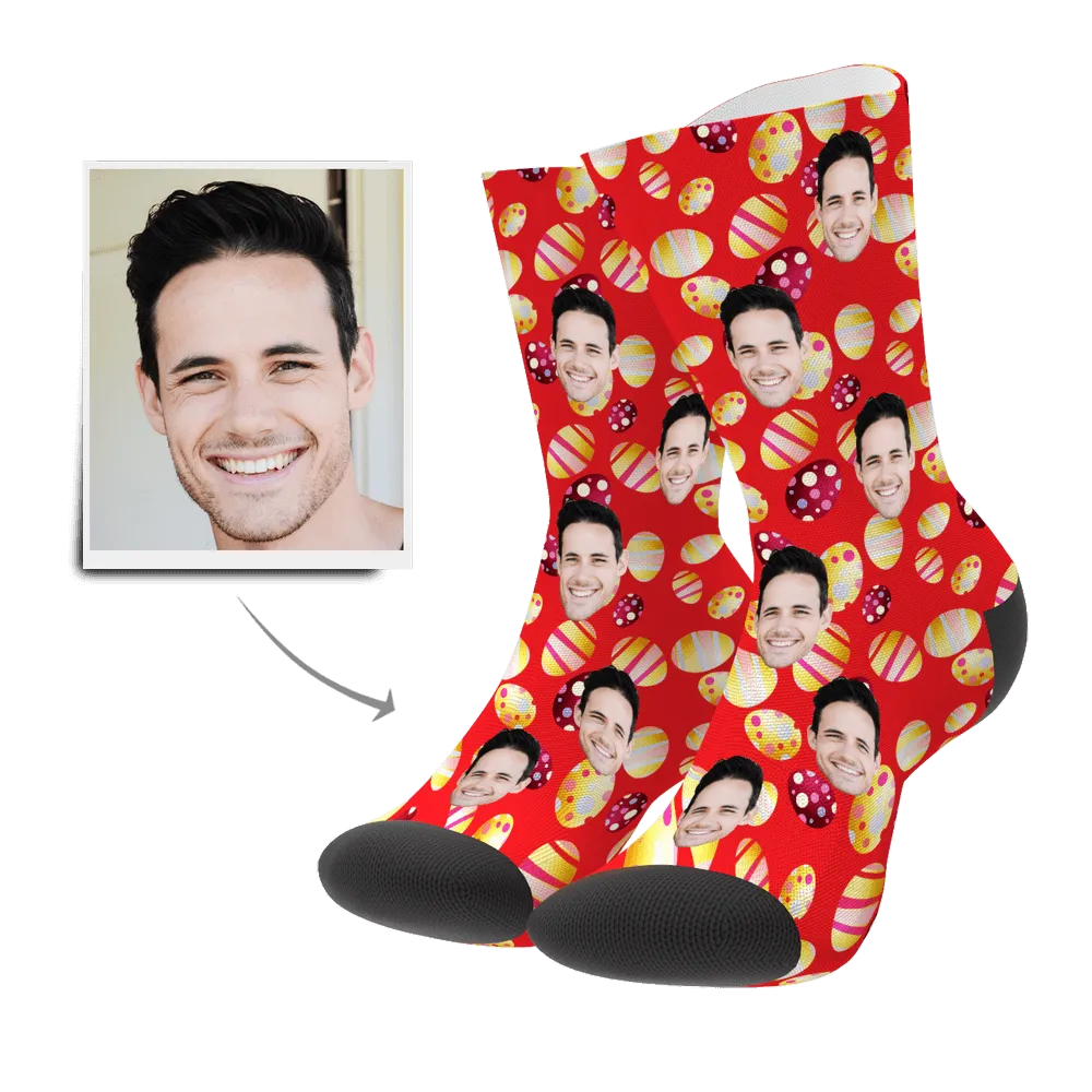 Color Easter Egg Customizedize Face Socks