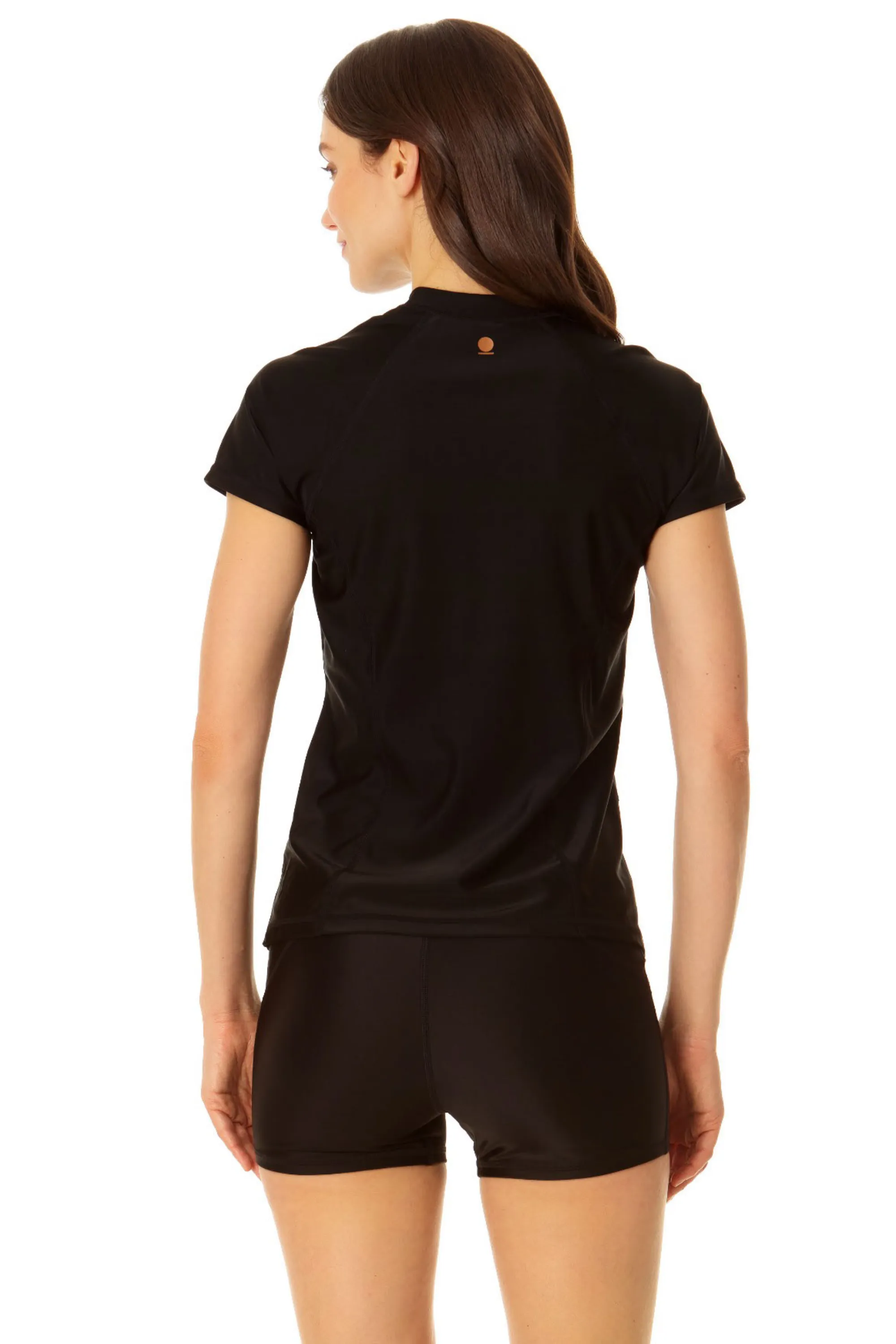 Coppersuit - Women's Short Sleeve Zip Front Rashguard Top