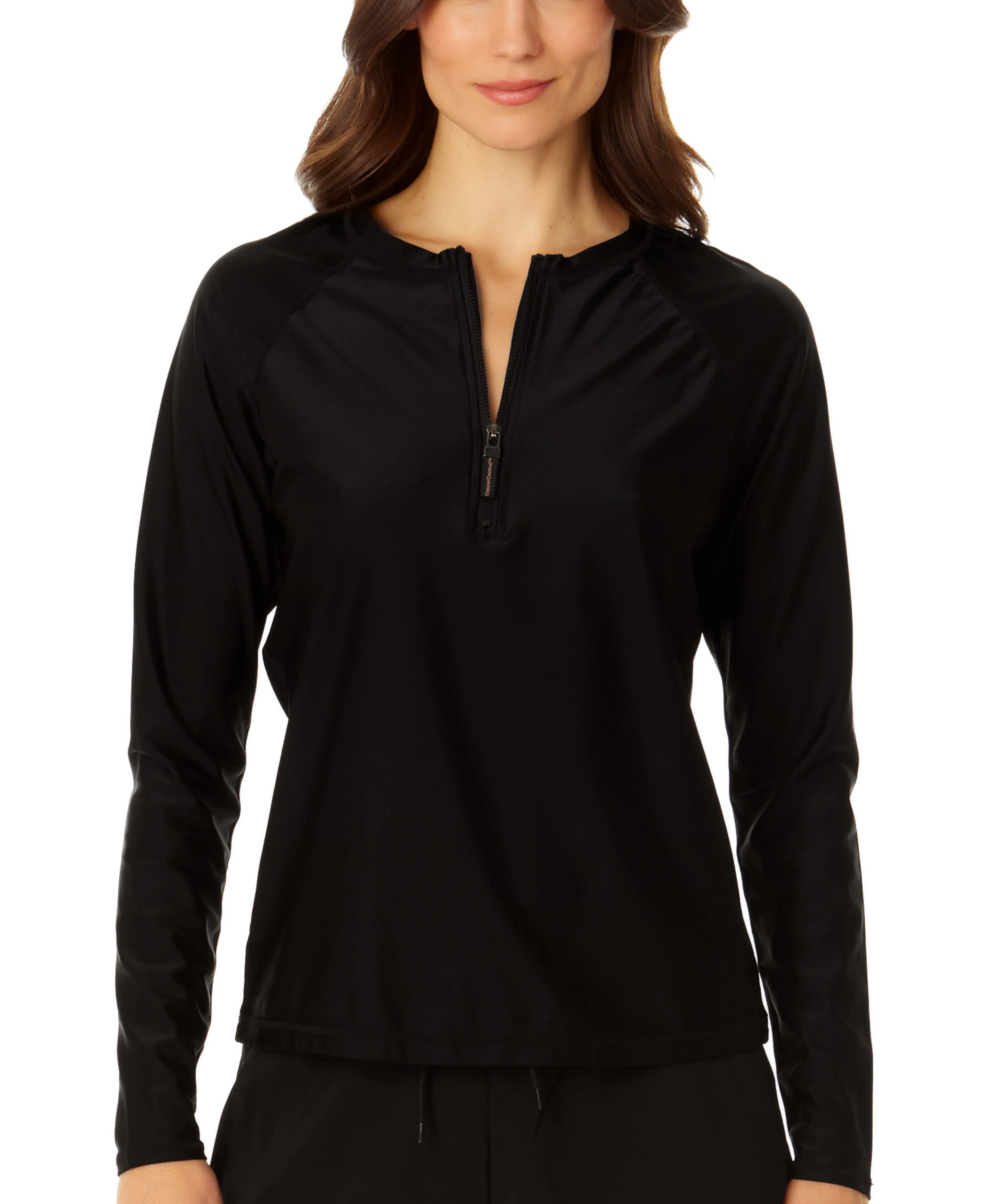 Coppersuit - Women's Zip Long Sleeve Rashguard Top