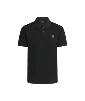 Cotton Pique Polo Shirt - Black