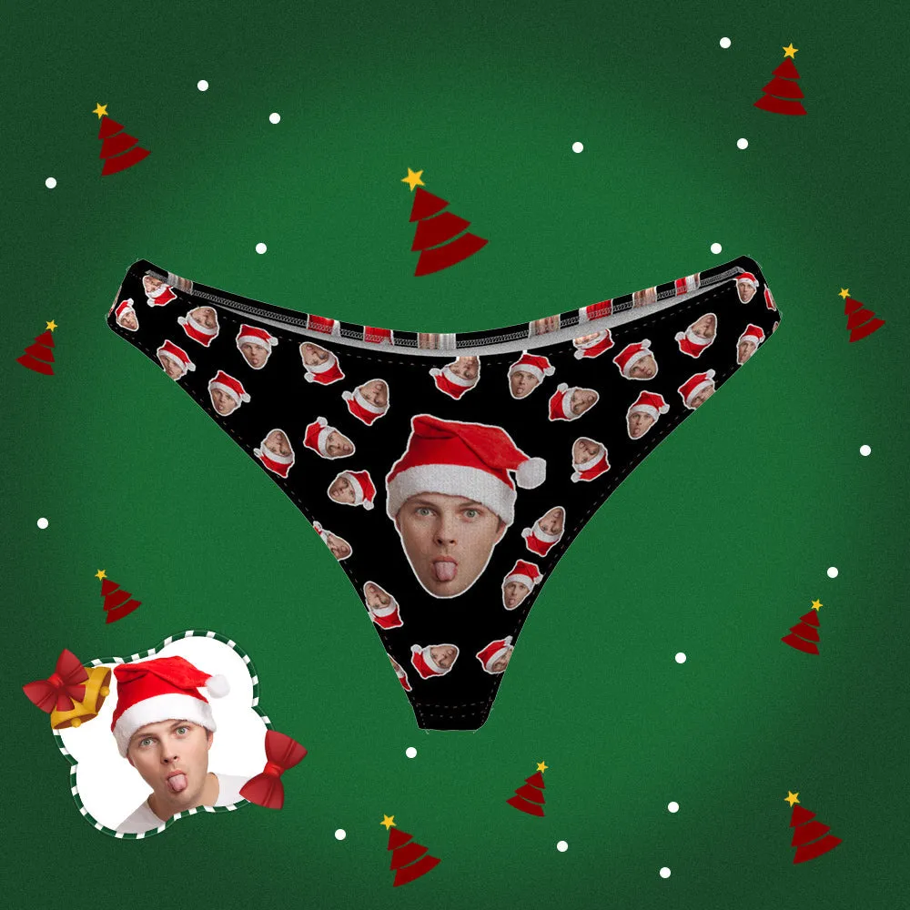 Custom Boyfriend Face Thong Panties Funny Christmas Gift For Her