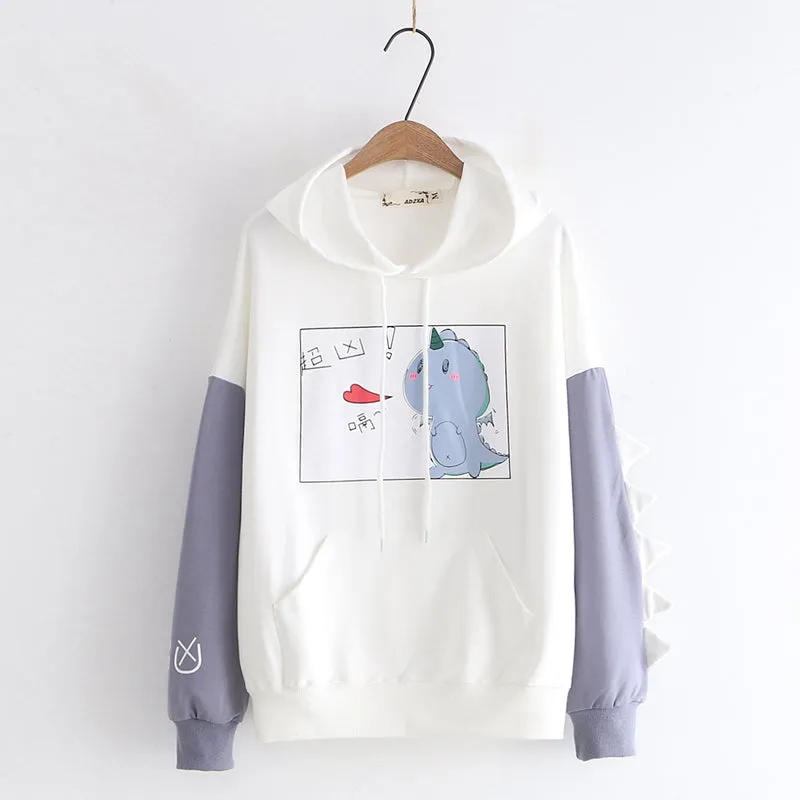 Cute Dinosaur Hoodie AD12045