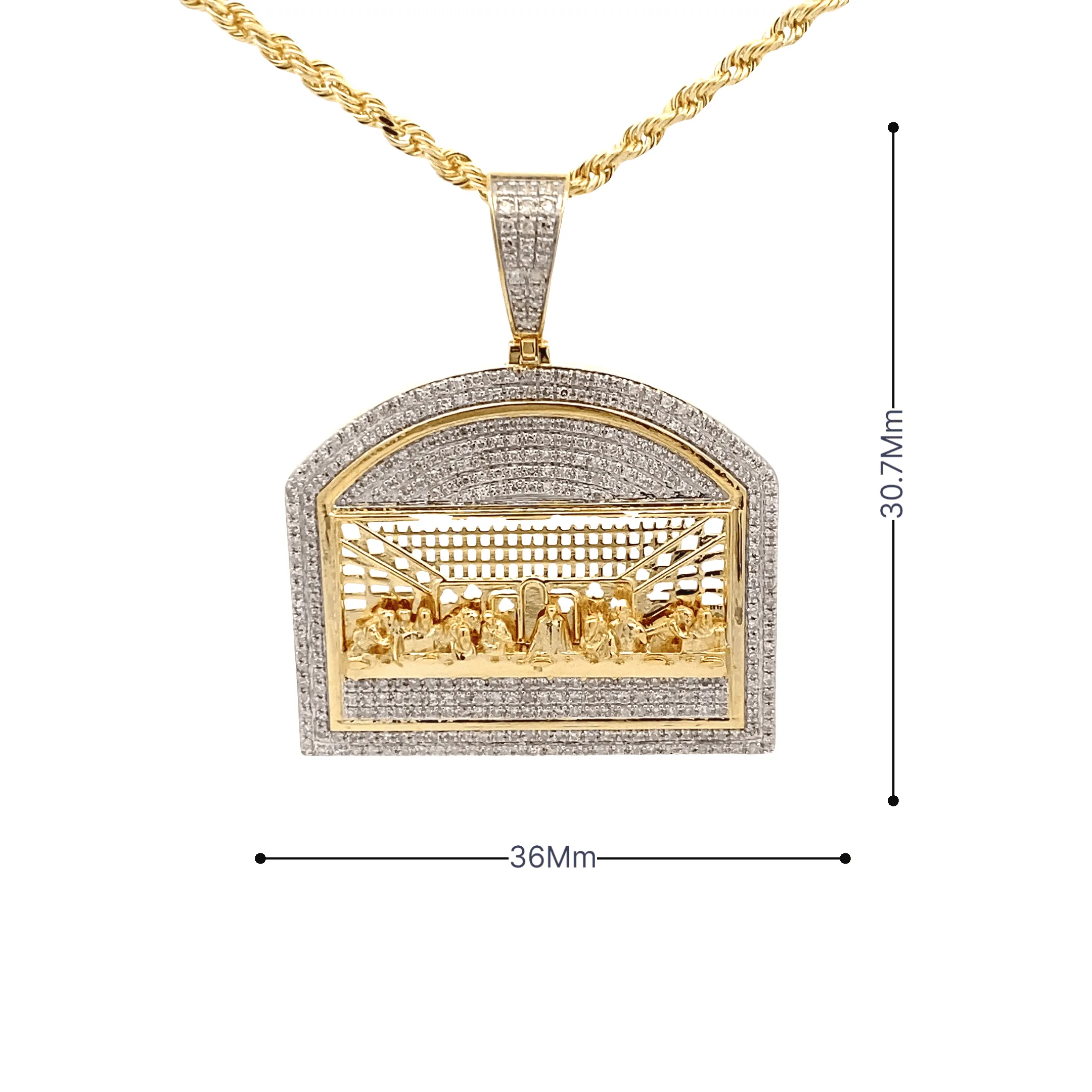 Diamond 1.06Ctw Last Supper Pendant