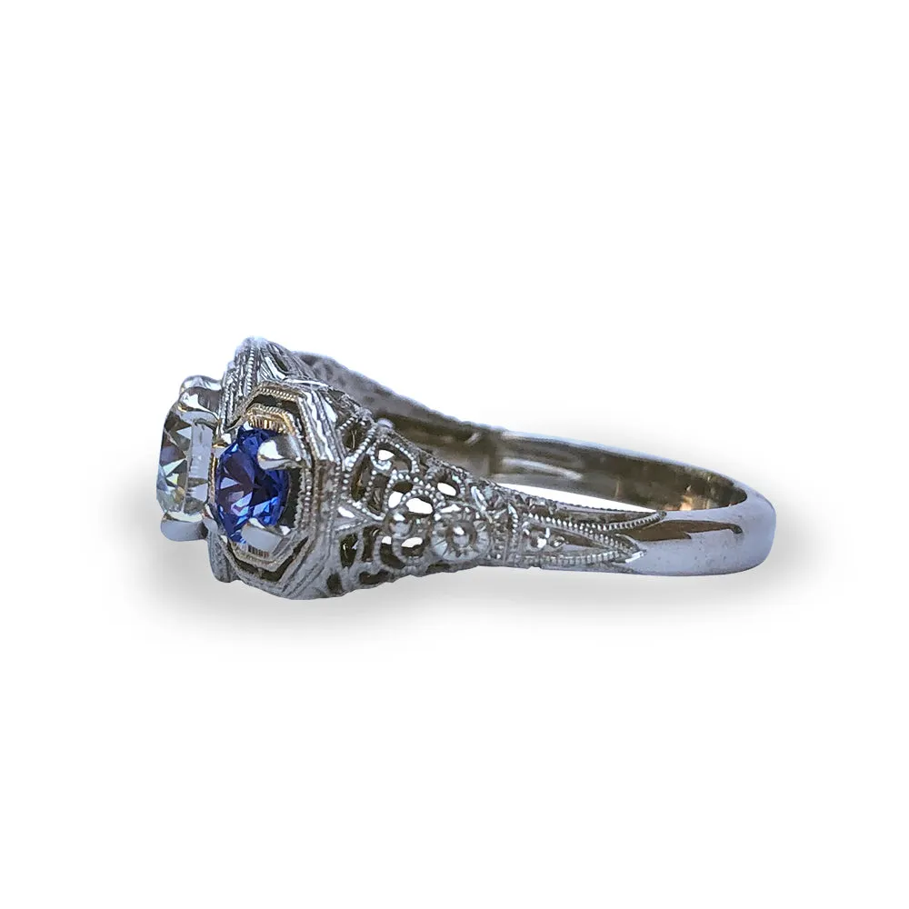 Diamond and Sapphire Ring