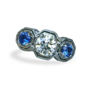 Diamond and Sapphire Ring