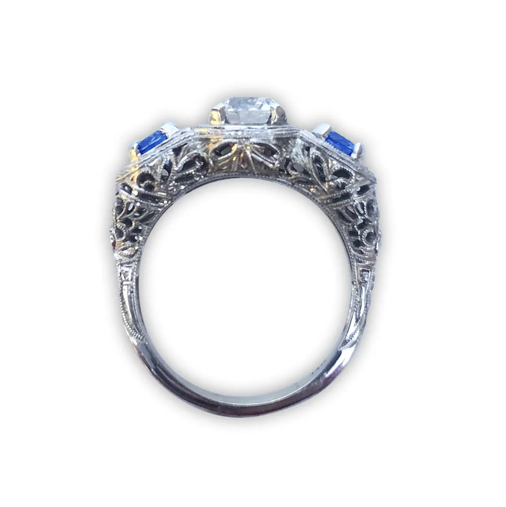 Diamond and Sapphire Ring